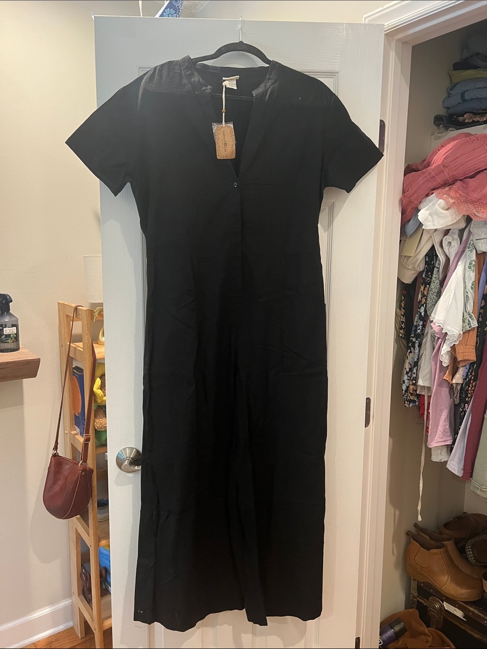 Natural Life Short-Sleeve Maxi Pantsuit